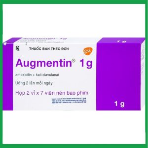 Thuốc Augmentin 1g GSK điều trị nhiễm khuẩn