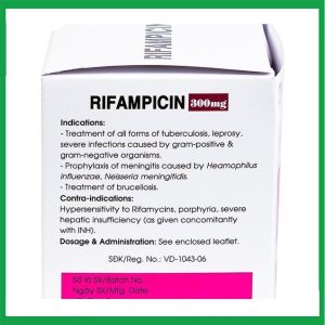 Nhà Thuốc Đa Phúc - Thuốc Rifampicin 300mg Mekophar điều trị lao, phong 2 Nhà Thuốc Đa Phúc - 00006372 riampicin 300mg 1229 60