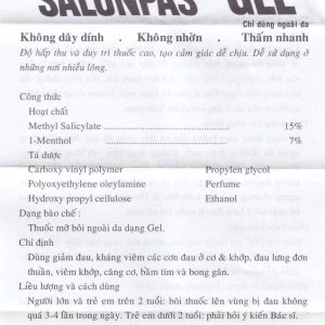 Nhà Thuốc Đa Phúc - 00009602 salonpas gel 15g 161857