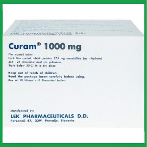 Nhà Thuốc Đa Phúc - Thuốc Curam 1000mg Sandoz điều trị nhiễm khuẩn 2 Nhà Thuốc Đa Phúc - 00017681 curam 1000mg sandoz 10x 1