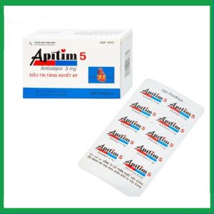 Thuốc Apitim 5mg điều trị tăng huyết áp (3 vỉ x 10 viên)