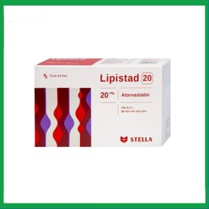 Viên nén Lipistad 20 điều trị tăng cholesterol máu (3 vỉ x 10 viên)
