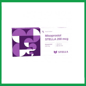 Viên nén Misoprostol 200mcg giảm nguy cơ loét dạ dày (3 vỉ x 10 viên)