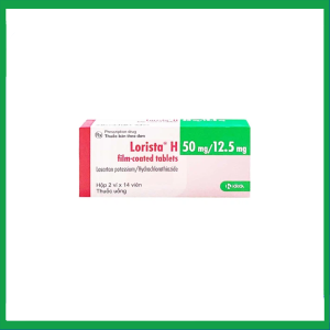 Viên nén Lorista H 50mg/12.5mg điều trị huyết áp cao (2 vỉ x 14 viên)