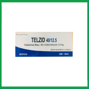 Thuốc Telzid 40/12.5 điều trị tăng huyết áp (6 vỉ x 10 viên)
