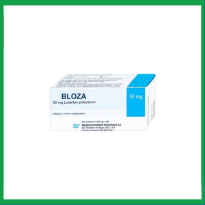 Thuốc Bloza 50mg điều trị tăng huyết áp (6 vỉ x 10 viên)