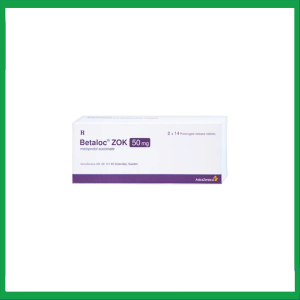 Thuốc Betaloc Zok 50mg  điều trị tăng huyết áp (2 vỉ x 14 viên)