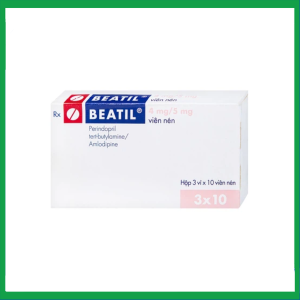 Thuốc Beatil 4mg/5mg điều trị tăng huyết áp vô căn, bệnh mạch vành ổn định (3 vỉ x 10 viên)
