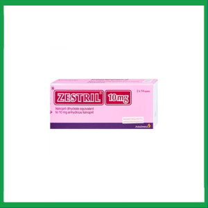 Thuốc Zestril 10mg điều trị tăng huyết áp, suy tim (2 vỉ x 14 viên)