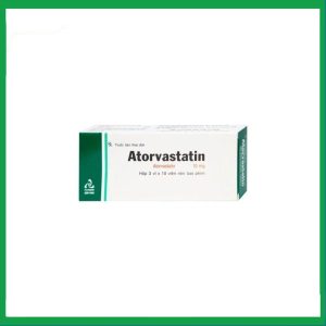Thuốc Atorvastatin 10mg điều trị tăng cholesterol toàn phần, LDL-cholesterol (3 vỉ x 10 viên)