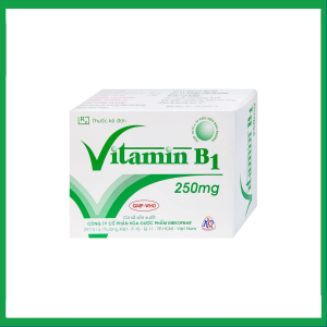 Thuốc Vitamin B1 250mg Mekophar điều trị tình trạng thiếu Vitamin B (10 vỉ x 10 viên)