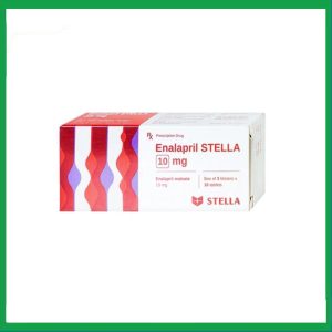 Thuốc Enalapril 10mg điều trị tăng huyết áp, suy tim sung huyết (3 vỉ x 10 viên)