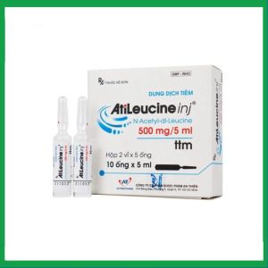 Dung dịch tiêm AtiLeucine inj 500mg/5ml An Thiên điều trị triệu chứng cơn chóng mặt (2 vỉ x 5 ống)