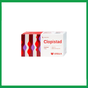 Thuốc Clopistad 75mg phòng ngừa các biến cố do huyết khối động mạch (3 vỉ x 10 viên)