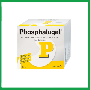 Hỗn dịch uống Phosphalugel Sanofi giảm độ axit của dạ dày (26 gói x 20g)