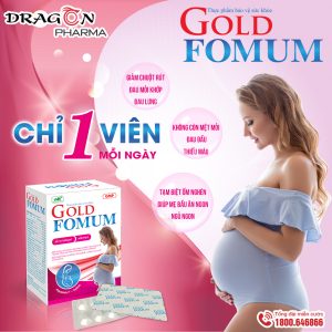 Nhà Thuốc Đa Phúc - Goldfomum - Viên uống bổ sung vitamin cho bà bầu (Hộp 30 viên) 2 Nhà Thuốc Đa Phúc - 1 vien