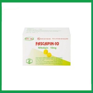 Nhà Thuốc Đa Phúc - Thuốc Fascapin 10 Nifedipin dự phòng đau thắt ngực, cao huyết áp (10 vỉ x 10 viên) 3 Nhà Thuốc Đa Phúc - 3 15