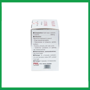 Nhà Thuốc Đa Phúc - Viên nang mềm L-Cystine 500mg Phils Lin hỗ trợ điều trị viêm da do thuốc, sạm da, tàn nhang (12 vỉ x 5 viên) 3 Nhà Thuốc Đa Phúc - 4 18