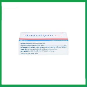 Nhà Thuốc Đa Phúc - Thuốc Amlodipin 5mg điều trị tăng huyết áp, đau thắt ngực (3 vỉ x 10 viên) 4 Nhà Thuốc Đa Phúc - 4 7