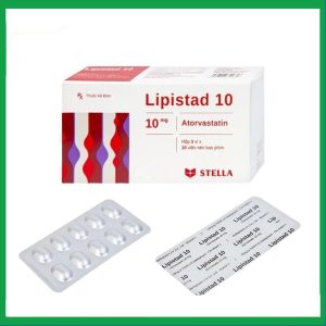 Viên nén Lipistad 10mg điều trị tăng cholesterol (3 vỉ x 10 viên)