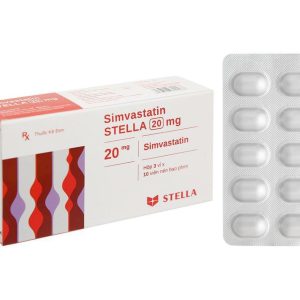 Thuốc Simvastatin Stella 20mg điều trị tăng cholesterol máu (3 vỉ x 10 viên)
