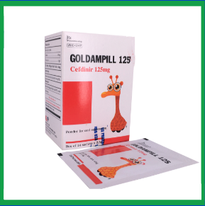 Thuốc Goldampill 125 (hộp 10 gói)