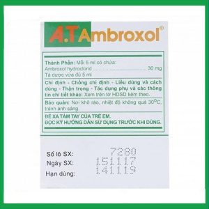 Nhà Thuốc Đa Phúc - Dung dịch uống A.T Ambroxol 30mg An Thiên làm loãng nhầy 1 Nhà Thuốc Đa Phúc - A.T Ambroxol 30mg 3