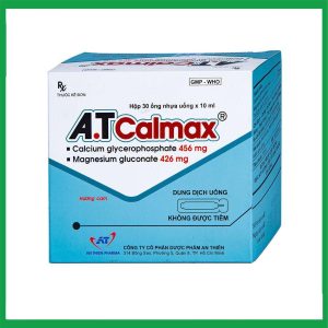 Dung dịch uống A.T Calmax 456mg/426mg An Thiên điều trị suy nhược chức năng chuyển hóa (30 ống x 10ml)