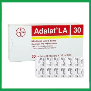 Adalat LA 30 trị tăng huyết áp, đau thắt ngực (3 vỉ x 10 viên)