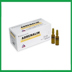 Dung dịch tiêm Adrenalin 1mg/1ml hồi sức tim phổi, cấp cứu choáng phản vệ (5 vỉ x 10 ống)