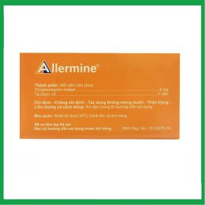 Nhà Thuốc Đa Phúc - Thuốc Allermine 4mg Agimexpharm điều trị dị ứng cấp và mãn tính (10 vỉ x 20 viên) 3 Nhà Thuốc Đa Phúc - Allermine 1