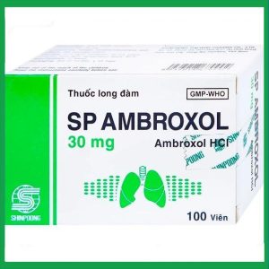 Thuốc SP Ambroxol 30mg trị các bệnh cấp và mạn tính ở đường hô hấp (10 vỉ x 10 viên)