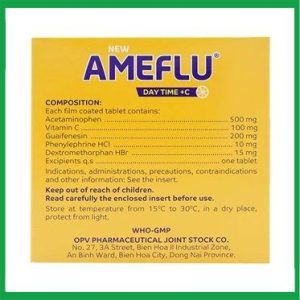 Nhà Thuốc Đa Phúc - Viên nén New Ameflu Day Time +C OPV điều trị cảm lạnh, cảm cúm 1 Nhà Thuốc Đa Phúc - Ameflu2 1