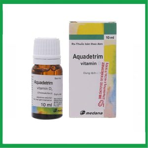Dung dịch uống Aquadetrim Vitamin D3 Medana phòng ngừa còi xương, loãng xương (10ml)
