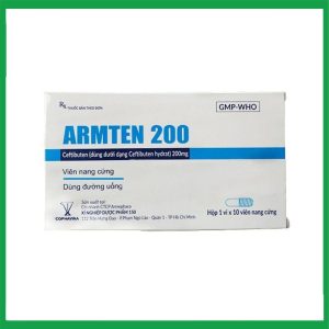 Thuốc Armten 200 Cophavina điều trị nhiễm khuẩn (1 vỉ x 10 viên)