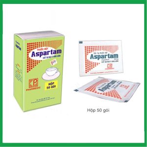 Thuốc bột Aspartam Pharmedic tạo vi ngọt ít năng lượng dành cho người béo phì, tiểu đường (50 gói x 1g)