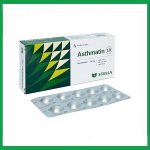 Thuốc Asthmatin 10 điều trị hen suyễn, viêm mũi dị ứng (3 vỉ x 10 viên)