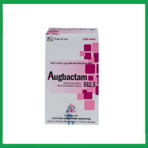 Thuốc Augbactam 562,5 điều trị nhiễm khuẩn đường hô hấp trên và tiết niệu (12 gói x 3.2g)