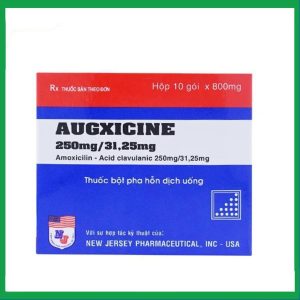 Thuốc Augxicine 250mg/31.25mg Vidipha điều trị viêm amidan, viêm xoang (10 gói x 0.8g)