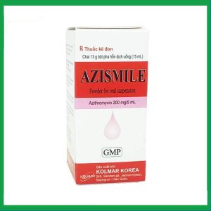 Siro khô pha hỗn dịch uống Azismile 5.01g điều trị nhiễm khuẩn (15ml)
