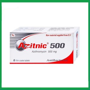 Thuốc Azitnic 500 điều trị nhiễm khuẩn (6 viên)