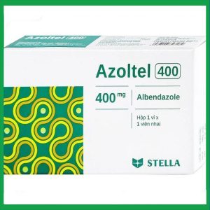 Thuốc Azoltel 400mg điều trị nhiễm ký sinh trùng đường ruột (1 viên)