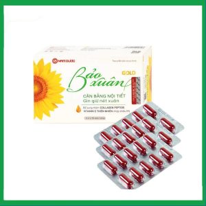 Viên uống Bảo Xuân Gold bổ sung phytoestrogen, cân bằng nội tiết tố nữ (3 vỉ x 10 viên)