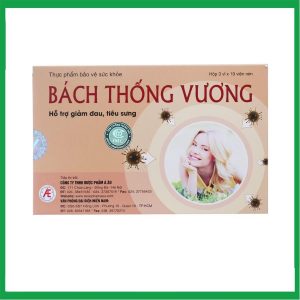 Viên uống Bách Thống Vương hỗ trợ giảm đau, tiêu sưng trong các chứng đau đầu (3 vỉ x 10 viên)