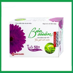 Viên uống Bảo Xuân Tuổi 50+ Nam Dược bổ sung và hỗ trợ cân bằng nội tiết tố nữ Estrogen (3 vỉ x 10 viên)