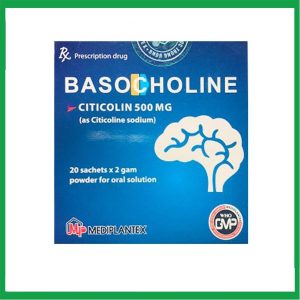 Bột Basocholine 500mg Mediplantex điều trị các rối loạn trí nhớ và hành vi (20 gói x 2g)