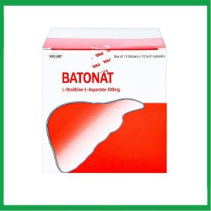 Thuốc Batonat 400mg Phil điều trị bệnh viêm gan cấp tính, viêm gan mạn tính (10 vỉ x 10 viên)