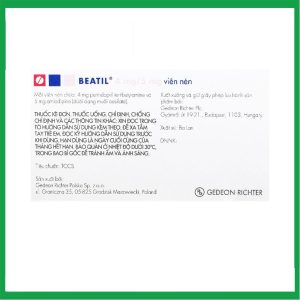 Nhà Thuốc Đa Phúc - Thuốc Beatil 4mg/5mg Gedeon điều trị tăng huyết áp vô căn, bệnh mạch vành ổn định (3 vỉ x 10 viên) 1 Nhà Thuốc Đa Phúc - Beatil 4 5mg3