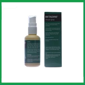 Nhà Thuốc Đa Phúc - Thuốc xịt họng Betadine Throat Spray điều trị bệnh nhiễm trùng cấp tính niêm mạc miệng, họng (50ml) 1 Nhà Thuốc Đa Phúc - Betadine Throat Spray 1