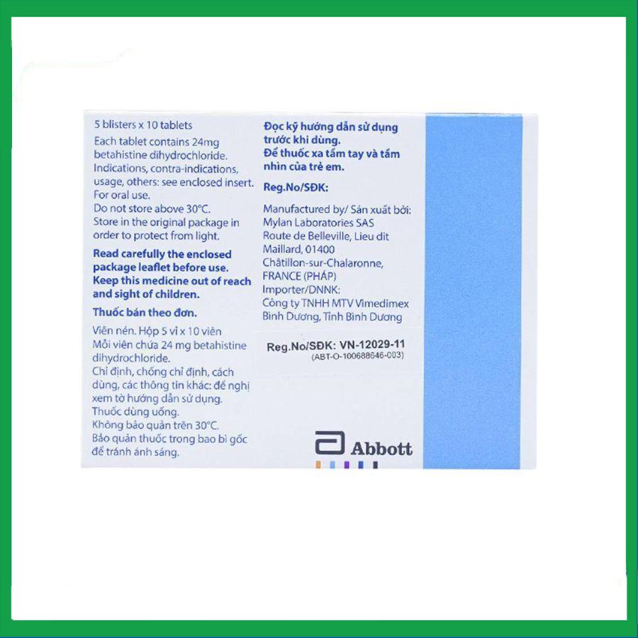 Betaserc-24mg-3.jpg Nhà Thuốc Đa Phúc - Betaserc 24mg 3